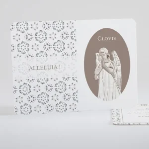 Faire-part de bapteme Bel ange liberty etoiles*Faire-part Elégant Discount