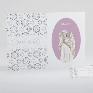 Faire-part de bapteme Bel ange liberty etoiles*Faire-part Elégant Discount