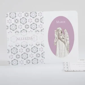 Faire-part de bapteme Bel ange liberty etoiles*Faire-part Elégant Discount