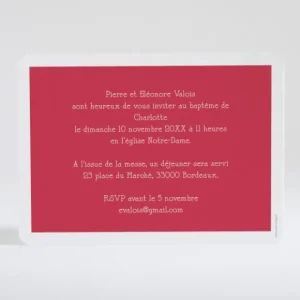 Faire-part de bapteme Branche de douceur*Faire-part Elégant Fashion