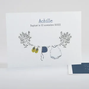 Faire-part de bapteme Branche de douceur*Faire-part Elégant Fashion