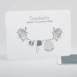 Faire-part de bapteme Branche de douceur*Faire-part Elégant Fashion