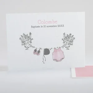 Faire-part de bapteme Branche de douceur*Faire-part Elégant Fashion