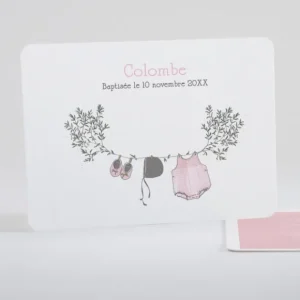 Faire-part de bapteme Branche de douceur*Faire-part Elégant Fashion
