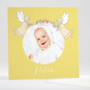 Faire-part de bapteme Chantons le nouveau baptise*Faire-part Elégant Discount