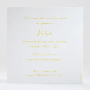 Faire-part de bapteme Chantons le nouveau baptise*Faire-part Elégant Discount