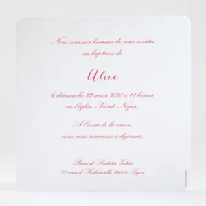 Faire-part de bapteme Chantons le nouveau baptise*Faire-part Elégant Discount