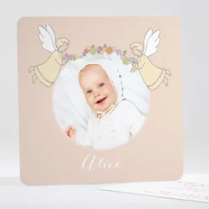 Faire-part de bapteme Chantons le nouveau baptise*Faire-part Elégant Discount