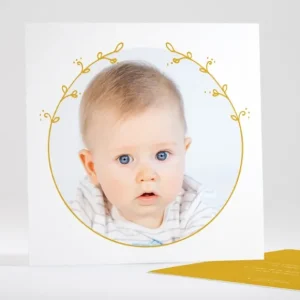 Faire-part de bapteme Charme*Faire-part Elégant Outlet