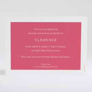 Faire-part de bapteme Christening*Faire-part Elégant Clearance