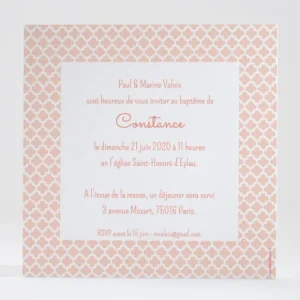 Faire-part de bapteme Cierge baptismal*Faire-part Elégant Outlet