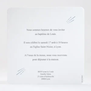 Faire-part de bapteme Delicieux rayons*Faire-part Elégant Sale
