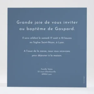 Faire-part de bapteme Douce lumiere*Faire-part Elégant Discount