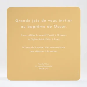 Faire-part de bapteme Douce lumiere*Faire-part Elégant Discount