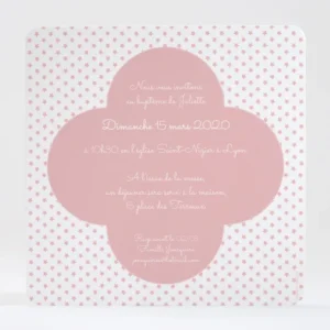 Faire-part de bapteme Douceur angelique*Faire-part Elégant Discount