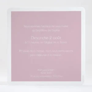 Faire-part de bapteme Douce nuit*Faire-part Elégant Sale