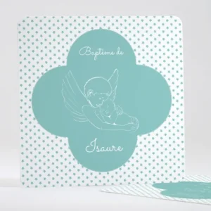 Faire-part de bapteme Douceur angelique*Faire-part Elégant Discount