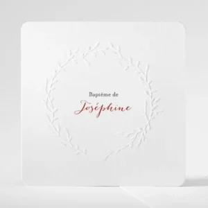 Faire-part de bapteme Douce couronne*Faire-part Elégant Hot