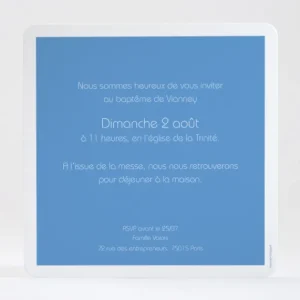 Faire-part de bapteme Douce nuit*Faire-part Elégant Sale