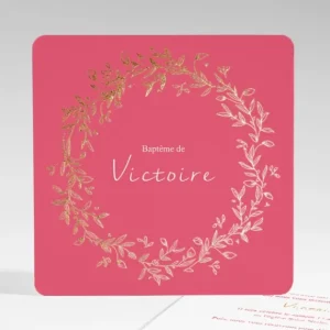 Faire-part de bapteme Elegante couronne*Faire-part Elégant Hot