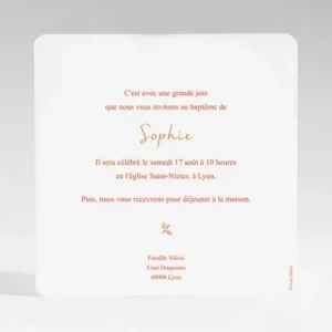 Faire-part de bapteme Elegante couronne*Faire-part Elégant Hot