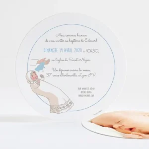 Faire-part de bapteme Enfant de Dieu*Faire-part Elégant Discount