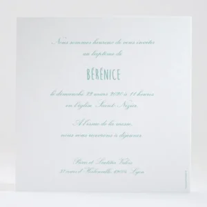 Faire-part de bapteme Entree dans l'eglise*Faire-part Elégant Clearance
