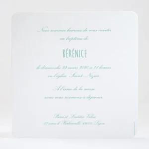 Faire-part de bapteme Entree dans l'eglise*Faire-part Elégant Clearance