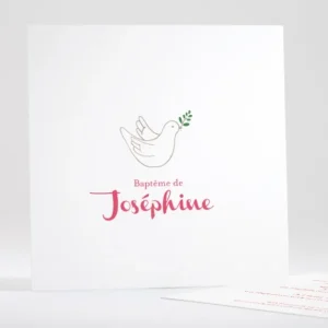 Faire-part de bapteme Esprit saint*Faire-part Elégant Online