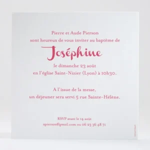 Faire-part de bapteme Esprit saint*Faire-part Elégant Online