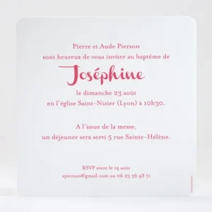 Faire-part de bapteme Esprit saint*Faire-part Elégant Online
