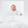 Faire-part de bapteme Etoile doree*Faire-part Elégant Clearance
