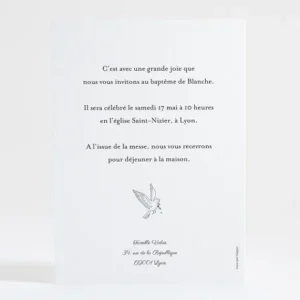 Faire-part de bapteme Grand cierge*Faire-part Elégant Clearance