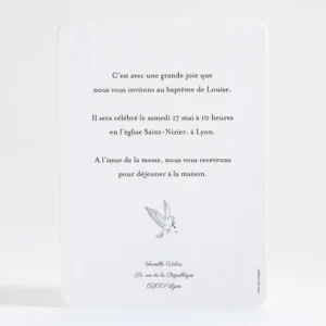 Faire-part de bapteme Grand cierge*Faire-part Elégant Clearance