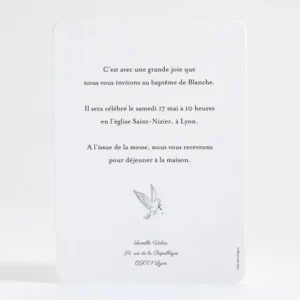 Faire-part de bapteme Grand cierge*Faire-part Elégant Clearance