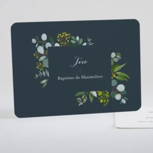 Faire-part de bapteme Jolis vegetaux*Faire-part Elégant Best