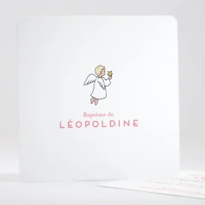 Faire-part de bapteme Laudate*Faire-part Elégant Online