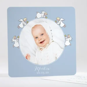 Faire-part de bapteme Les anges veillent*Faire-part Elégant Clearance