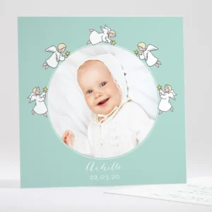 Faire-part de bapteme Les anges veillent*Faire-part Elégant Clearance