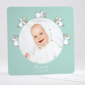 Faire-part de bapteme Les anges veillent*Faire-part Elégant Clearance