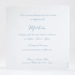 Faire-part de bapteme Les anges veillent*Faire-part Elégant Clearance