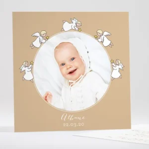Faire-part de bapteme Les anges veillent*Faire-part Elégant Clearance