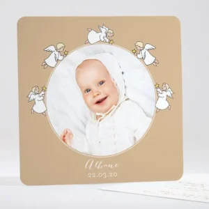 Faire-part de bapteme Les anges veillent*Faire-part Elégant Clearance