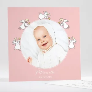 Faire-part de bapteme Les anges veillent*Faire-part Elégant Clearance