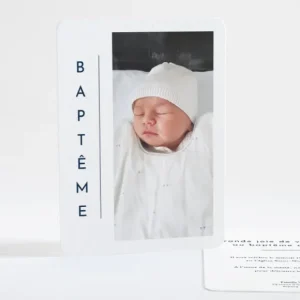 Faire-part de bapteme Minimaliste*Faire-part Elégant Sale