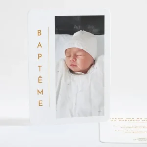 Faire-part de bapteme Minimaliste*Faire-part Elégant Sale