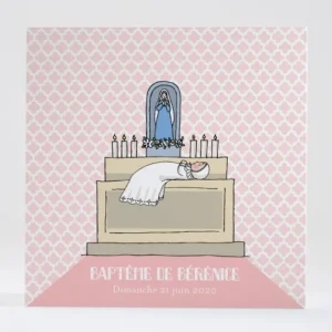 Faire-part de bapteme Nouveau baptise*Faire-part Elégant New