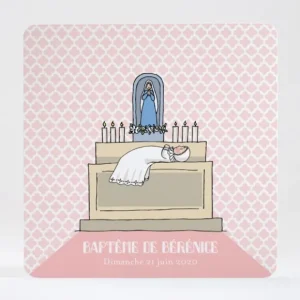 Faire-part de bapteme Nouveau baptise*Faire-part Elégant New