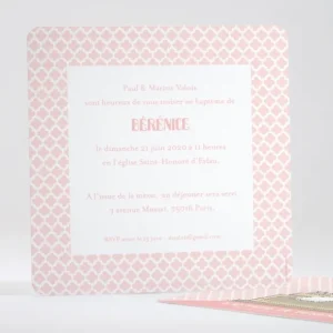 Faire-part de bapteme Nouveau baptise*Faire-part Elégant New