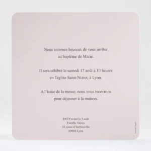 Faire-part de bapteme Palette aquarelle*Faire-part Elégant Online